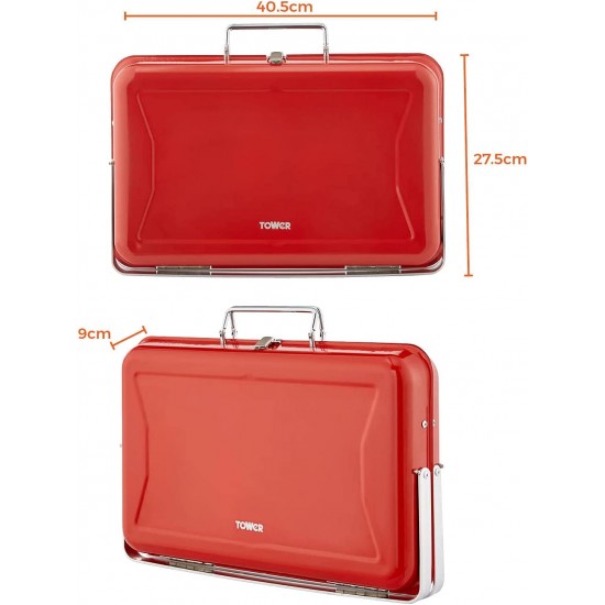 Outdoor Dining Tower Stealth Portable Charcoal Briefcase